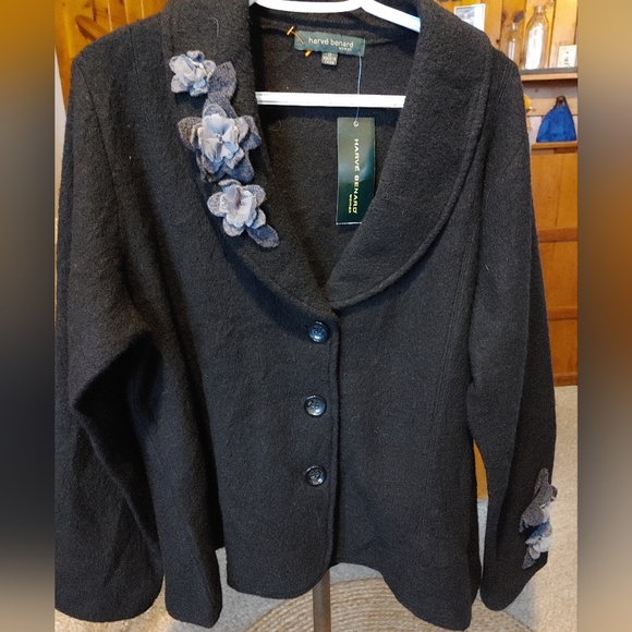 Harve Benard100% wool Jacket SZ.2X NWT - Picture 1 of 6